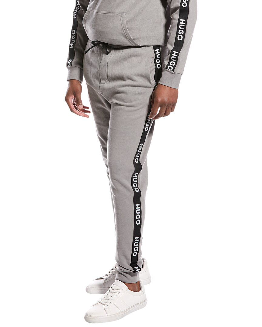 HUGO Lounge-Hose SPORTY LOGO in hellgrau/ rosa | Breuninger