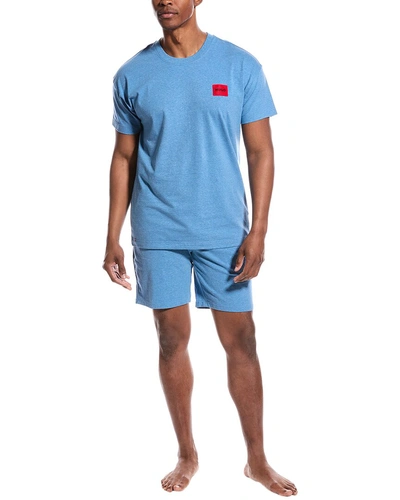 Hugo Boss Hugo  2pc T-shirt & Short Set In Blue