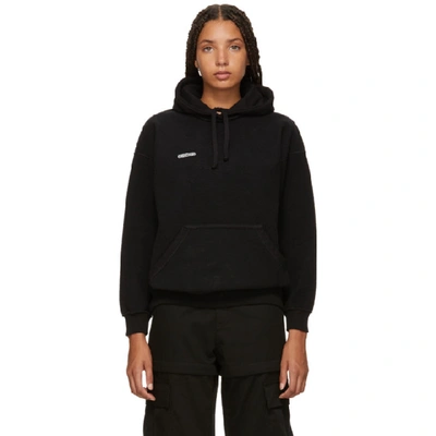 Vetements Black Fitted Inside-out Hoodie