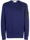 Stone Island Long-sleeve Fitted Sweater - Blue