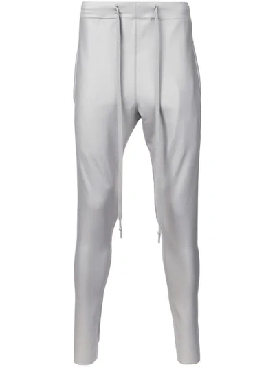 Nude Drawstring Track Pants In Grey