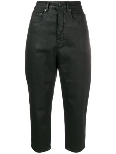 Rick Owens Drkshdw Cropped Trousers In Black