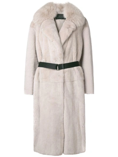 Blancha Belted Fur Coat
