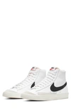 Nike Blazer Mid '77 Vintage Sneaker In White/ Worn Brick/ Sail