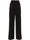 Prada Stretch Cotton Classic Pants In F0002 Nero