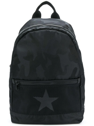 Hydrogen Star Trim Logo Strap Backpack - Black