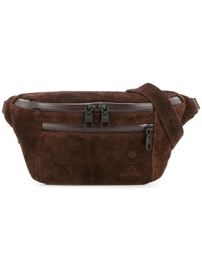 As2ov Zipped Belt Bag In Brown