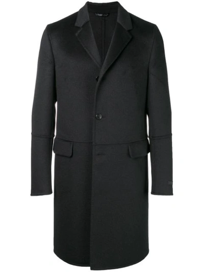 Prada Single Breasted Coat - Blue