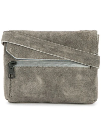 As2ov Flap Shoulder Bag In Grey