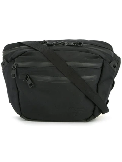 As2ov Square Zipped Shoulder Bag In Black
