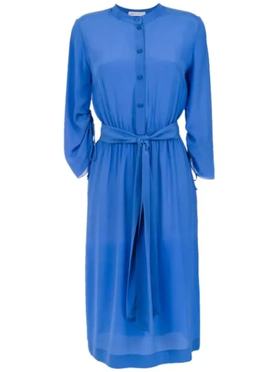 Nk Midi Silk Dress - Blue