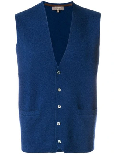 N•peal The Chelsea Milano Waistcoat In Blue