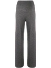 Cashmere In Love Cashmere Blend Track Pants In Grey