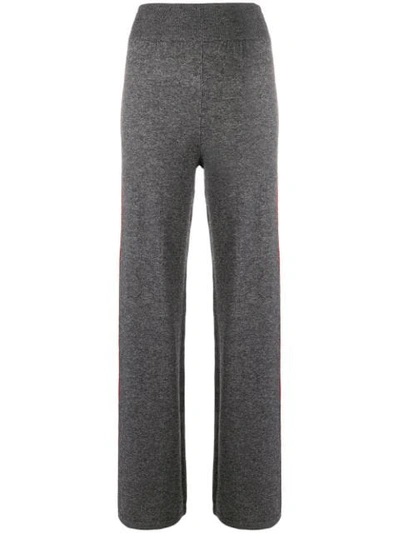 Cashmere In Love Cashmere Blend Track Pants In Grey