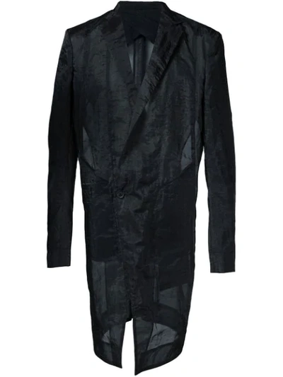 Julius Sheer Blazer Jacket In Black
