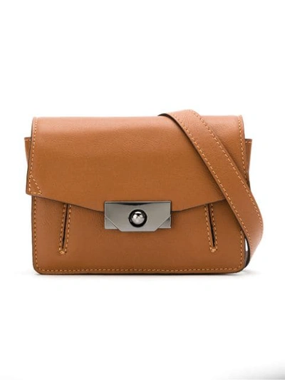 Mara Mac Leather Crossbody Bag - Brown