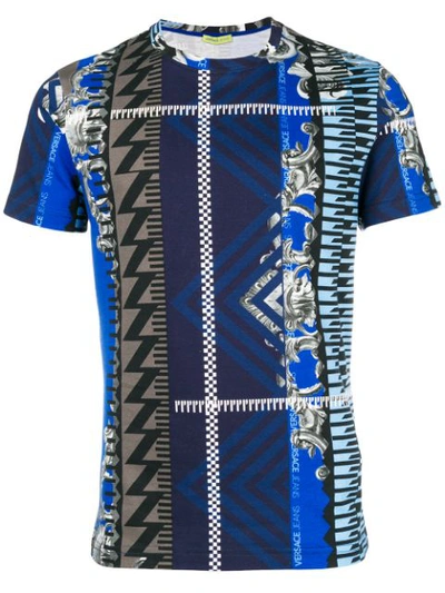 Versace Jeans Graphic Printed T-shirt - Blue