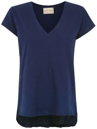 Andrea Bogosian V-neck T-shirt - Blue