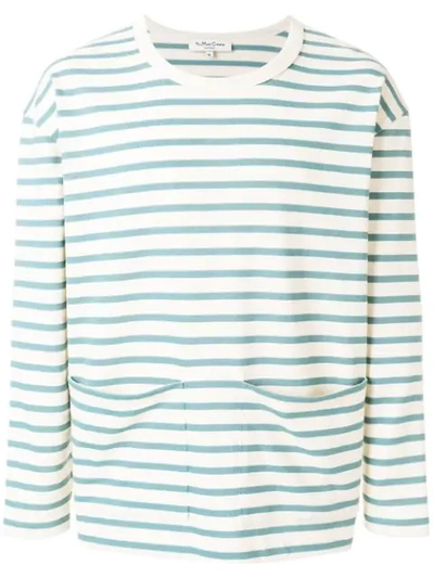 Ymc You Must Create Striped Sweatshirt In Neutrals