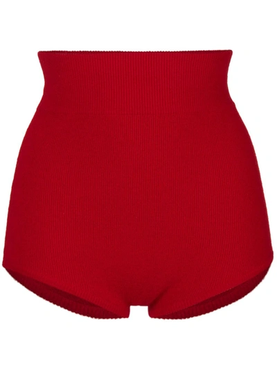 Cashmere In Love Cashmere Loungewear Shorts In Red