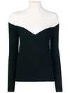 Cashmere In Love Color Block Jumper In Black