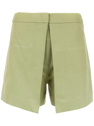 Nk Linen Shorts - Green