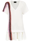Andrea Bogosian Short Embroidered Dress In White