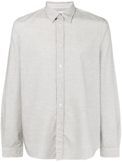 Ps By Paul Smith Plain Button Shirt In Grey