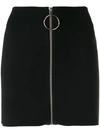 Rabanne Paco  Zip Front Mini Skirt - Black