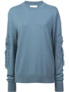 Barrie Romantic Timeless Cashmere Round Neck Pullover - Blue