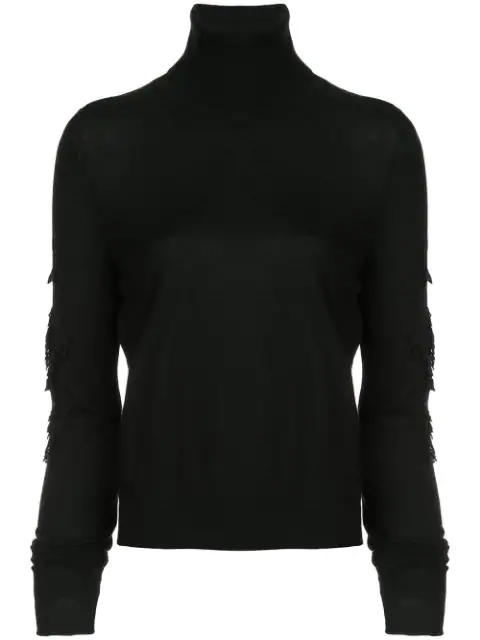 Barrie Sweet Eighteen Cashmere Turtleneck Pullover In Black | ModeSens