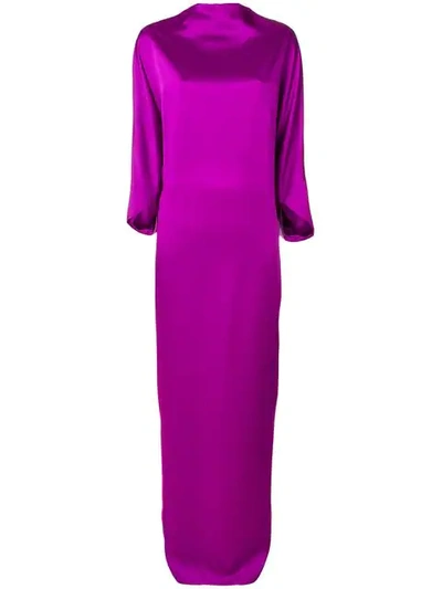 Chalayan Draped Boat Neck Dress In Pink