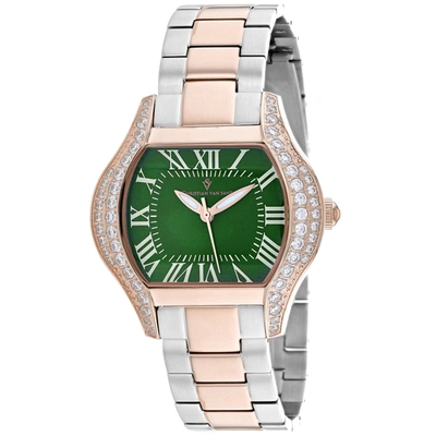Christian Van Sant Women's Bianca Green Dial Watch