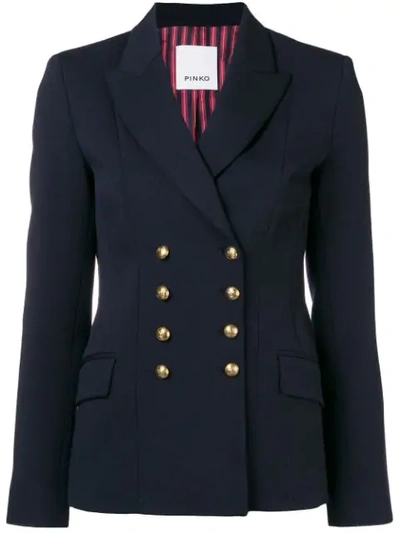 Pinko Military Jacket In Blue