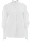 Aganovich Fitted Sleeves Shirt - White