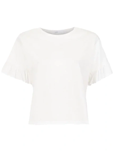 Nk Top With Ruffled Sleeves - White