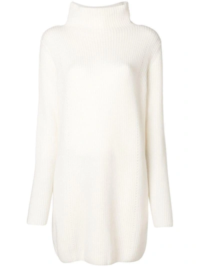 N•peal Knitted Sweater Dress In White