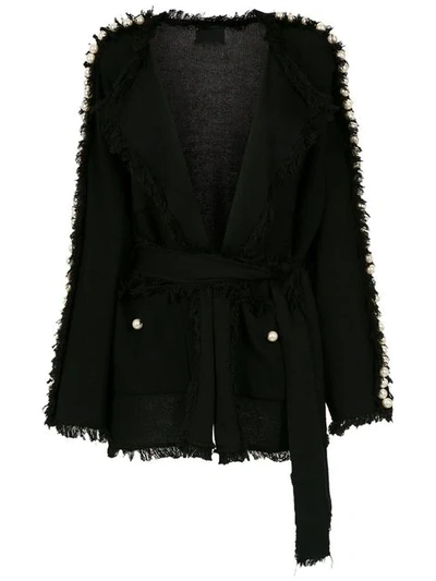 Andrea Bogosian Embellished Coat - Black