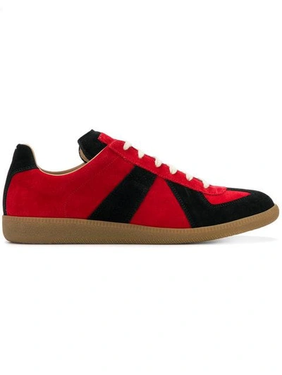 Maison Margiela Replica Sock Sneakers In Red.