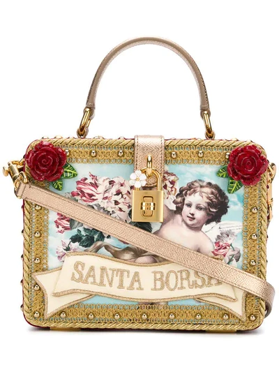 Dolce & Gabbana Santa Borsa Box Tote In Red