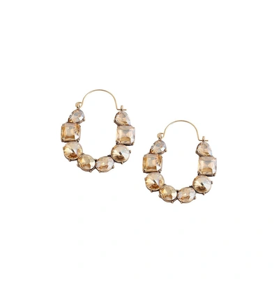 Sohi Women's Romance Hoop Earrings In Gold