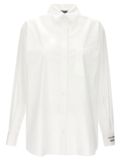 Moschino Poplin Shirt Shirt And Blouse In White