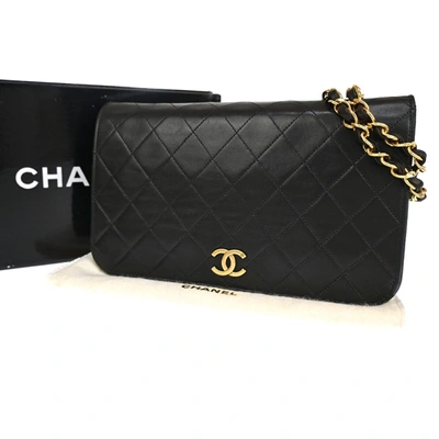 Pre-owned Chanel Matelassé Black Pony-style Calfskin Shoulder Bag ()