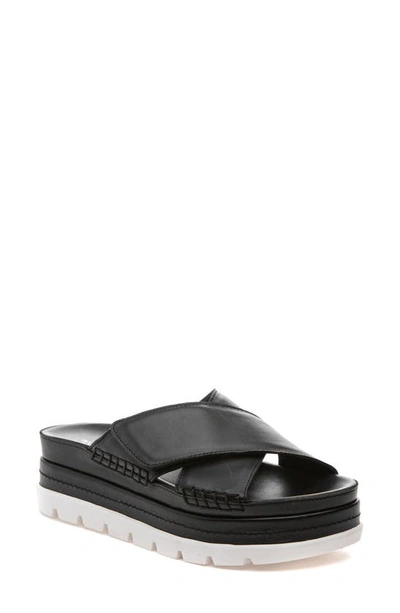J/slides Nyc Briana Platform Sandal In Black