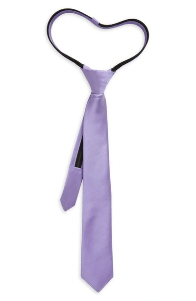Nordstrom Kids' Ugo Solid Satin Tie In Purple