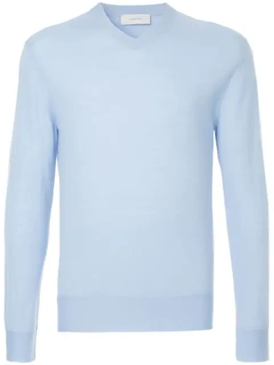 Cerruti 1881 V-neck Jumper In Blue