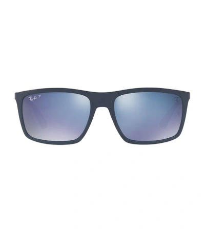 Ray Ban Ray-ban Sunglasses, Scuderia Ferrari Rb4228m In Blue Mirror