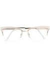 Cazal Cat-eye Shaped Glasses In White