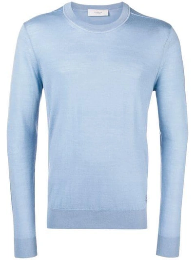 Pringle Of Scotland Round Neck Jumper - Blue