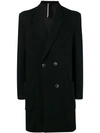 Low Brand Double Breasted Coat In Black